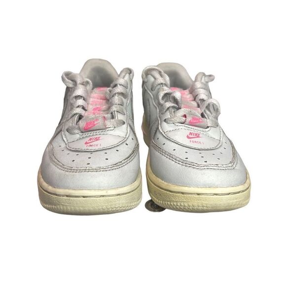 Nike Air Force 1 Multiple Logos Sneakers CJ4113-100 Boys Size 11 - Picture 5 of 8